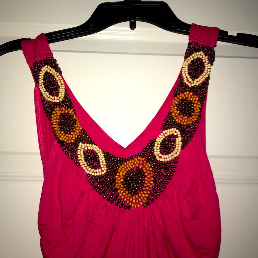B sharp pink beaded top